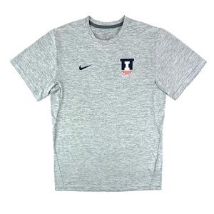 Nike Dri-Fit Grey University Of Illinois Tee